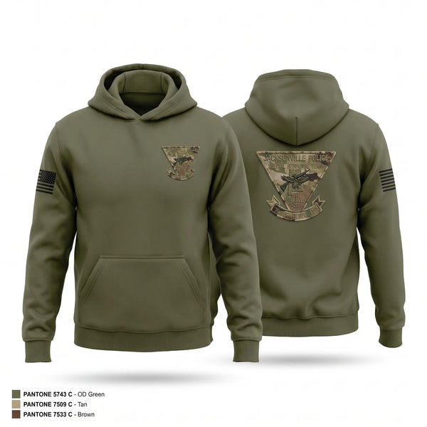 Hoodie, Jacksonville Police SRT, Police, Teamtime, Team time, sublimation, custom sports apparel, team uniforms, spirit wear, spiritwear, sports uniforms, custom shirts, team store, custom team store, fundraiser sports, apparel fundraiser