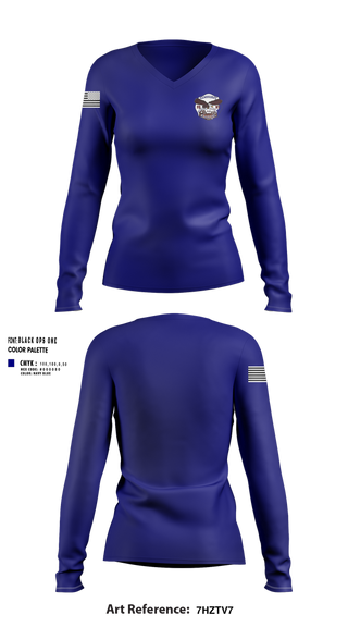 Womens Long Sleeve Vneck Shirt, Engine 287 Ladder 136 battalion 46 Elmhurst eagles, , Teamtime, Team time, sublimation, custom sports apparel, team uniforms, spirit wear, spiritwear, sports uniforms, custom shirts, team store, custom team store, fundraiser sports, apparel fundraiser