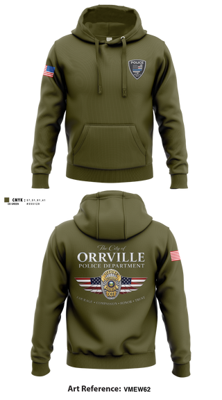 Hoodie, Orrville Police Department, Police, Teamtime, Team time, sublimation, custom sports apparel, team uniforms, spirit wear, spiritwear, sports uniforms, custom shirts, team store, custom team store, fundraiser sports, apparel fundraiser