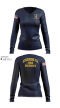 Jessamine county fire Women's Long Sleeve V-neck Shirt - 21