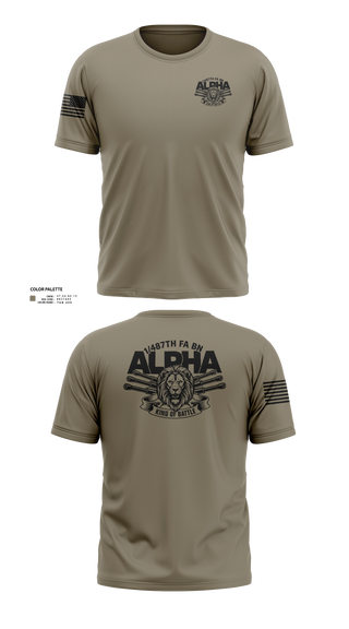 Short Sleeve Performance Shirt, 1/487th FA BN, Army, Teamtime, Team time, sublimation, custom sports apparel, team uniforms, spirit wear, spiritwear, sports uniforms, custom shirts, team store, custom team store, fundraiser sports, apparel fundraiser