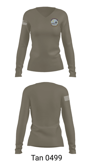 Womens Long Sleeve Vneck Shirt, William P. Knight Composite Squadron, Air Force, Teamtime, Team time, sublimation, custom sports apparel, team uniforms, spirit wear, spiritwear, sports uniforms, custom shirts, team store, custom team store, fundraiser sports, apparel fundraiser