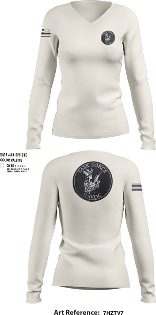 Womens Long Sleeve Vneck Shirt, , Army, Teamtime, Team time, sublimation, custom sports apparel, team uniforms, spirit wear, spiritwear, sports uniforms, custom shirts, team store, custom team store, fundraiser sports, apparel fundraiser