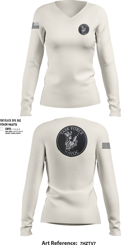 Womens Long Sleeve Vneck Shirt, , Army, Teamtime, Team time, sublimation, custom sports apparel, team uniforms, spirit wear, spiritwear, sports uniforms, custom shirts, team store, custom team store, fundraiser sports, apparel fundraiser