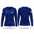 San Mateo Women's Long Sleeve V-neck Shirt - 1