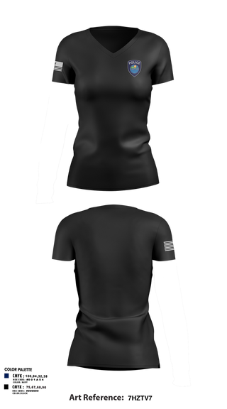 Womens Short Sleeve Vneck Shirt, Lakeville Police Department, , Teamtime, Team time, sublimation, custom sports apparel, team uniforms, spirit wear, spiritwear, sports uniforms, custom shirts, team store, custom team store, fundraiser sports, apparel fundraiser