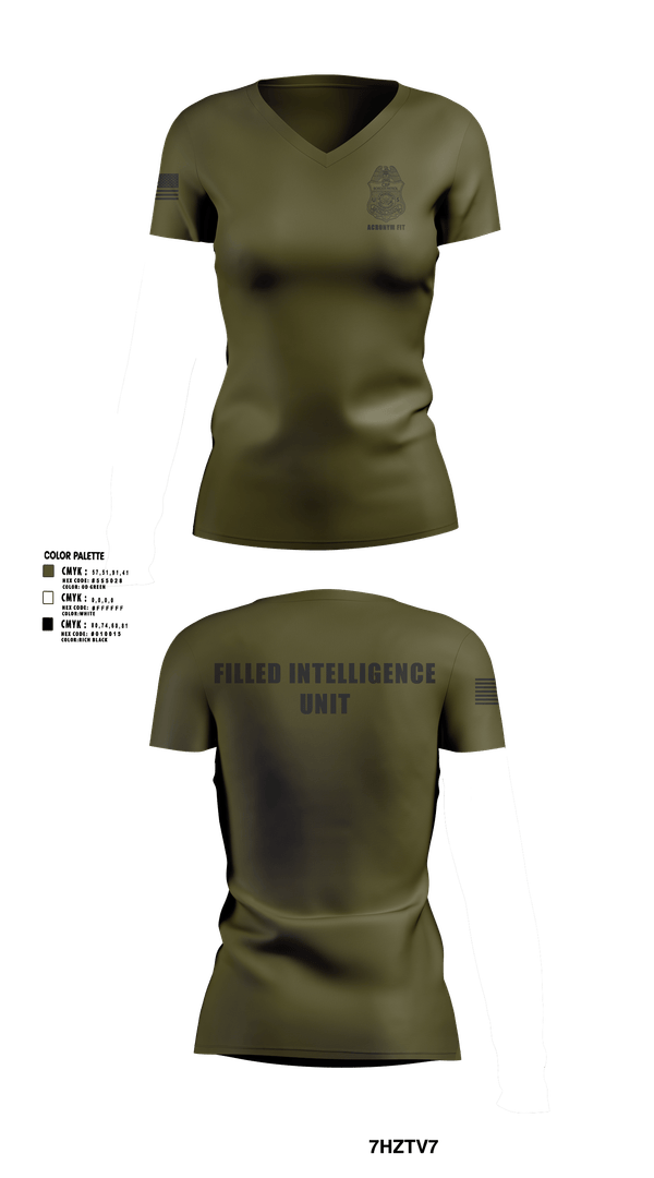Womens Short Sleeve Vneck Shirt, Field Intelligence Unit, Police, Teamtime, Team time, sublimation, custom sports apparel, team uniforms, spirit wear, spiritwear, sports uniforms, custom shirts, team store, custom team store, fundraiser sports, apparel fundraiser