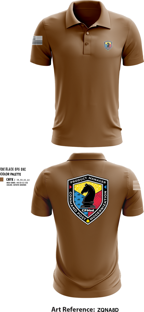 Short Sleeve Performance Polo, Command Post Modernization, , Teamtime, Team time, sublimation, custom sports apparel, team uniforms, spirit wear, spiritwear, sports uniforms, custom shirts, team store, custom team store, fundraiser sports, apparel fundraiser