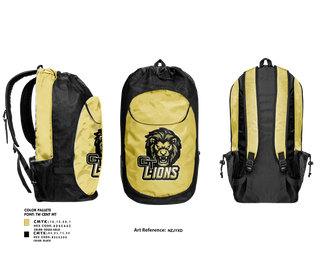 Gear Bag, Gt lions, , Teamtime, Team time, sublimation, custom sports apparel, team uniforms, spirit wear, spiritwear, sports uniforms, custom shirts, team store, custom team store, fundraiser sports, apparel fundraiser
