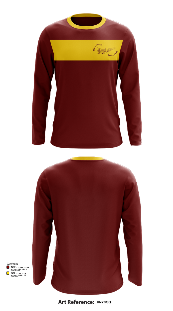 Long Sleeve Performance Shirt, South Stokes Saura Band, Spirit Store, Teamtime, Team time, sublimation, custom sports apparel, team uniforms, spirit wear, spiritwear, sports uniforms, custom shirts, team store, custom team store, fundraiser sports, apparel fundraiser