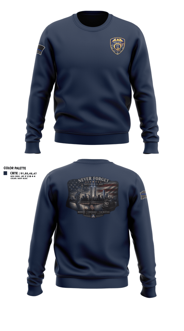 Crew Neck Sweatshirt, Suffolk county auxiliary police, Police, Teamtime, Team time, sublimation, custom sports apparel, team uniforms, spirit wear, spiritwear, sports uniforms, custom shirts, team store, custom team store, fundraiser sports, apparel fundraiser