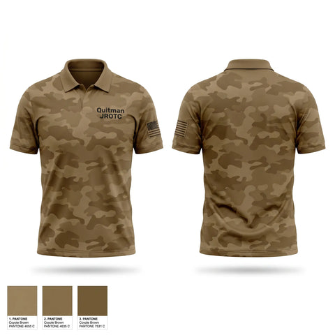 Short Sleeve Performance Polo, Quitman JROTC, Army, Teamtime, Team time, sublimation, custom sports apparel, team uniforms, spirit wear, spiritwear, sports uniforms, custom shirts, team store, custom team store, fundraiser sports, apparel fundraiser