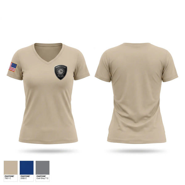 Womens Short Sleeve Vneck Shirt, Hampstead Police, Police, Teamtime, Team time, sublimation, custom sports apparel, team uniforms, spirit wear, spiritwear, sports uniforms, custom shirts, team store, custom team store, fundraiser sports, apparel fundraiser