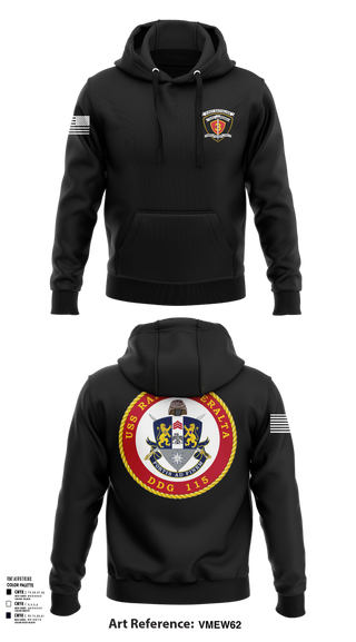 Hoodie, USS Rafael Peralta DDG 115, Navy, Teamtime, Team time, sublimation, custom sports apparel, team uniforms, spirit wear, spiritwear, sports uniforms, custom shirts, team store, custom team store, fundraiser sports, apparel fundraiser