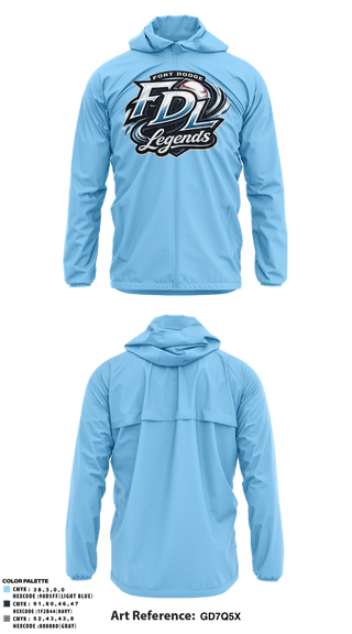 Windbreaker, Fort Dodge Legends, Baseball, Teamtime, Team time, sublimation, custom sports apparel, team uniforms, spirit wear, spiritwear, sports uniforms, custom shirts, team store, custom team store, fundraiser sports, apparel fundraiser
