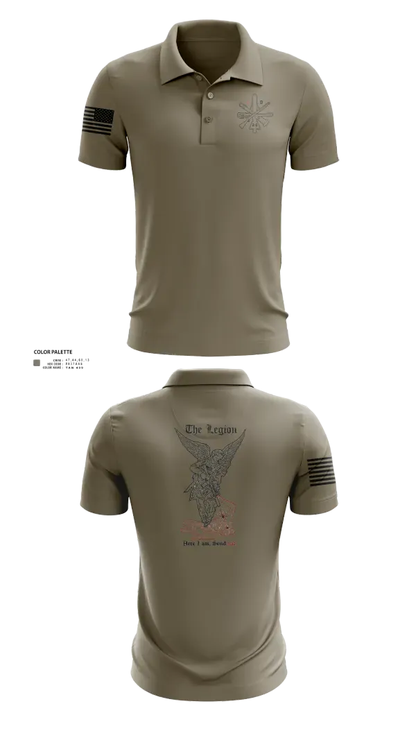 Short Sleeve Performance Polo, 1st Platoon / B CO / 2-5 CAV, Army, Teamtime, Team time, sublimation, custom sports apparel, team uniforms, spirit wear, spiritwear, sports uniforms, custom shirts, team store, custom team store, fundraiser sports, apparel fundraiser