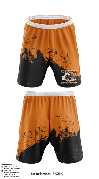 Athletic Shorts With Pockets, Weatherly Wreckers Cross Country, Cross Country, Teamtime, Team time, sublimation, custom sports apparel, team uniforms, spirit wear, spiritwear, sports uniforms, custom shirts, team store, custom team store, fundraiser sports, apparel fundraiser