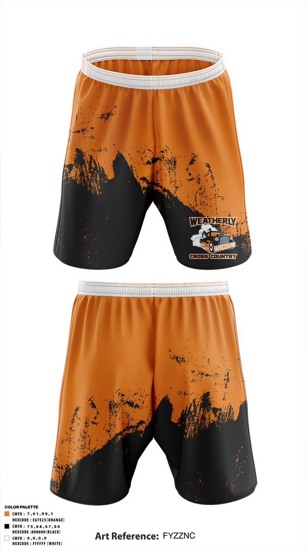 Athletic Shorts With Pockets, Weatherly Wreckers Cross Country, Cross Country, Teamtime, Team time, sublimation, custom sports apparel, team uniforms, spirit wear, spiritwear, sports uniforms, custom shirts, team store, custom team store, fundraiser sports, apparel fundraiser