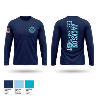 Long Sleeve Performance Shirt, Jackson Fire Department, Fire Department, Teamtime, Team time, sublimation, custom sports apparel, team uniforms, spirit wear, spiritwear, sports uniforms, custom shirts, team store, custom team store, fundraiser sports, apparel fundraiser