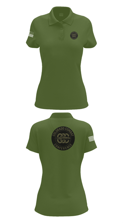 Colorado Combat Conference 90728248 Women's Short Sleeve Performance Polo  - 52