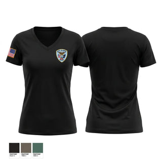 Womens Short Sleeve Vneck Shirt, Eau Claire Police Department, Police, Teamtime, Team time, sublimation, custom sports apparel, team uniforms, spirit wear, spiritwear, sports uniforms, custom shirts, team store, custom team store, fundraiser sports, apparel fundraiser
