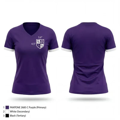 Wolves 36790327 Women's Short Sleeve V-neck Shirt - 1