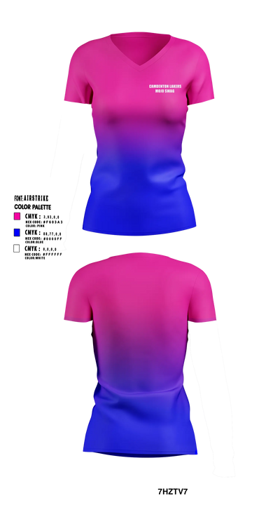 Camdenton LakersMojo Swag Women's Short Sleeve V-neck Shirt - 5