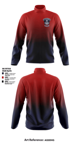 Fleece Jacket, American Bulldogs, Softball, Teamtime, Team time, sublimation, custom sports apparel, team uniforms, spirit wear, spiritwear, sports uniforms, custom shirts, team store, custom team store, fundraiser sports, apparel fundraiser