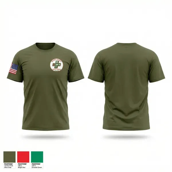 Old School Cotton Feel Shirt, Roane County Rescue Squad, EMS/EMT, Teamtime, Team time, sublimation, custom sports apparel, team uniforms, spirit wear, spiritwear, sports uniforms, custom shirts, team store, custom team store, fundraiser sports, apparel fundraiser