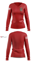 New Centerville & Rural Volunteer Fire Company Women's Long Sleeve V-neck Shirt - 21