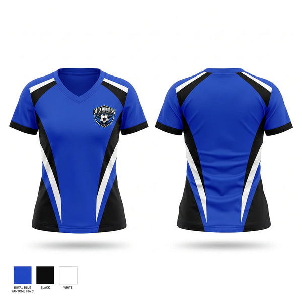 Womens Short Sleeve Vneck Shirt, Little Monsters Soccer Club, Men's Soccer, Teamtime, Team time, sublimation, custom sports apparel, team uniforms, spirit wear, spiritwear, sports uniforms, custom shirts, team store, custom team store, fundraiser sports, apparel fundraiser
