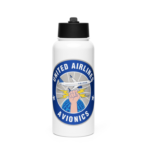 482FW 16916372 Stainless Steel Water Bottle with a Straw Lid