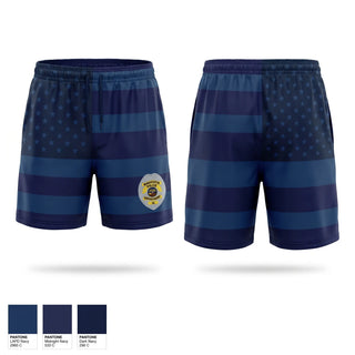 Athletic Shorts With Pockets, Maquoketa Police Department, Police, Teamtime, Team time, sublimation, custom sports apparel, team uniforms, spirit wear, spiritwear, sports uniforms, custom shirts, team store, custom team store, fundraiser sports, apparel fundraiser