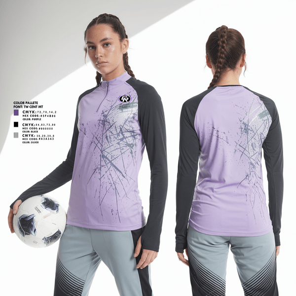 Womens Long Sleeve Vneck Shirt, Cedar Ridge Lady Raiders Soccer, Women's Soccer, Teamtime, Team time, sublimation, custom sports apparel, team uniforms, spirit wear, spiritwear, sports uniforms, custom shirts, team store, custom team store, fundraiser sports, apparel fundraiser