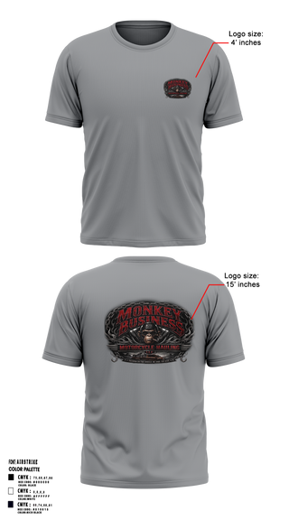 Soft Poly Tee Cotton Like Feel, Monkey Business Motorcycke Hauling, , Teamtime, Team time, sublimation, custom sports apparel, team uniforms, spirit wear, spiritwear, sports uniforms, custom shirts, team store, custom team store, fundraiser sports, apparel fundraiser