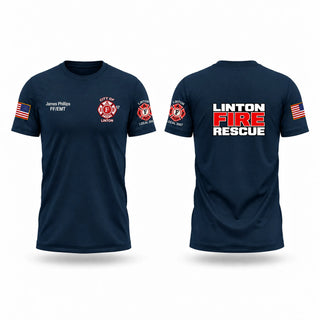 Old School Cotton Feel Shirt, Linton Fire Department, Fire Department, Teamtime, Team time, sublimation, custom sports apparel, team uniforms, spirit wear, spiritwear, sports uniforms, custom shirts, team store, custom team store, fundraiser sports, apparel fundraiser