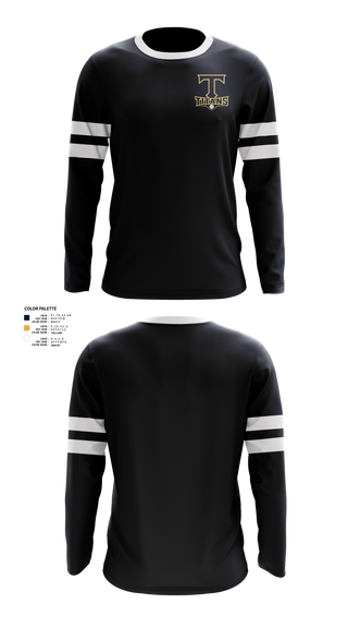 Long Sleeve Performance Shirt, Titans, Baseball, Teamtime, Team time, sublimation, custom sports apparel, team uniforms, spirit wear, spiritwear, sports uniforms, custom shirts, team store, custom team store, fundraiser sports, apparel fundraiser