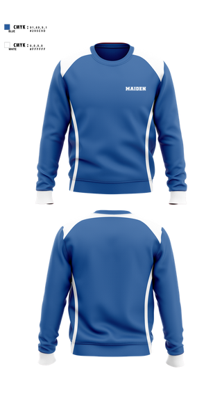 Crew Neck Sweatshirt, Maiden High School Volleyball, Women's Volleyball, Teamtime, Team time, sublimation, custom sports apparel, team uniforms, spirit wear, spiritwear, sports uniforms, custom shirts, team store, custom team store, fundraiser sports, apparel fundraiser