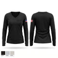 Manitou Springs Police Department Women's Long Sleeve V-neck Shirt - 1