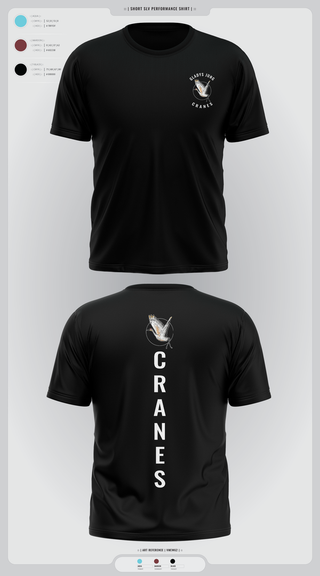 Short Sleeve Performance Shirt, Cranes, Spirit Store, Teamtime, Team time, sublimation, custom sports apparel, team uniforms, spirit wear, spiritwear, sports uniforms, custom shirts, team store, custom team store, fundraiser sports, apparel fundraiser