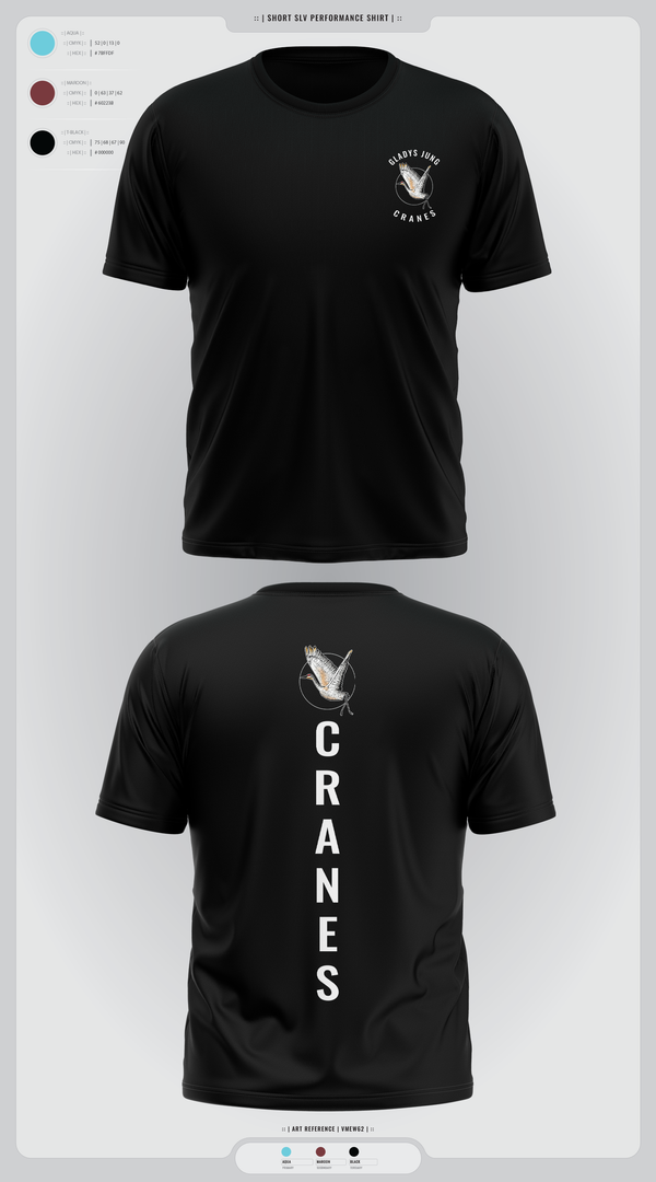 Short Sleeve Performance Shirt, Cranes, Spirit Store, Teamtime, Team time, sublimation, custom sports apparel, team uniforms, spirit wear, spiritwear, sports uniforms, custom shirts, team store, custom team store, fundraiser sports, apparel fundraiser
