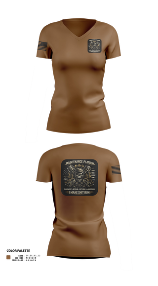 Womens Short Sleeve Vneck Shirt, 2/11, Army, Teamtime, Team time, sublimation, custom sports apparel, team uniforms, spirit wear, spiritwear, sports uniforms, custom shirts, team store, custom team store, fundraiser sports, apparel fundraiser