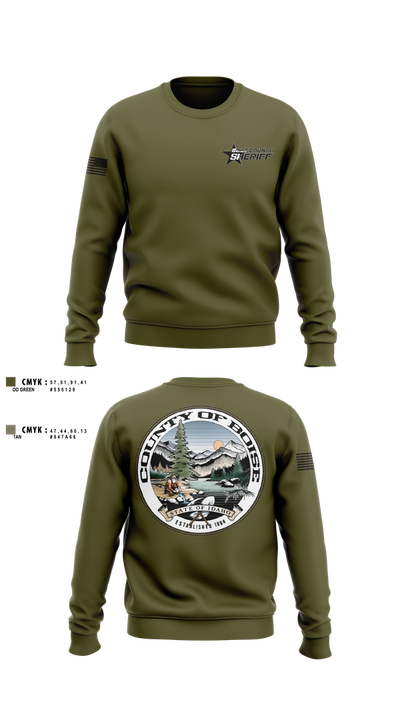 Boise County Sheriffs 675554 Crew Neck Sweatshirt - 3