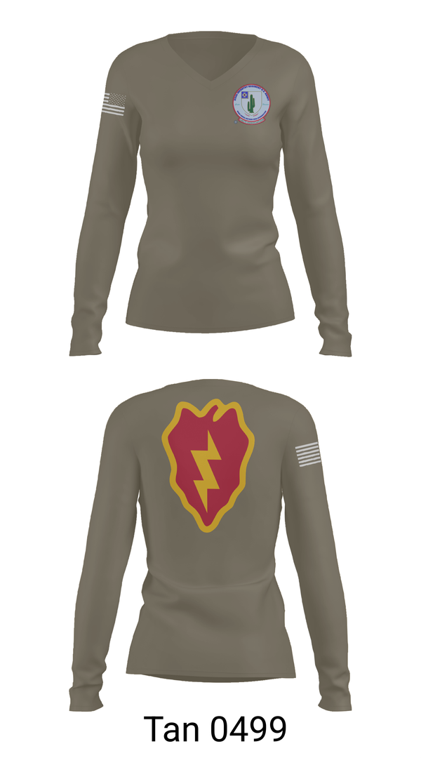 Womens Long Sleeve Vneck Shirt, 2-35 Infantry Batallion, , Teamtime, Team time, sublimation, custom sports apparel, team uniforms, spirit wear, spiritwear, sports uniforms, custom shirts, team store, custom team store, fundraiser sports, apparel fundraiser