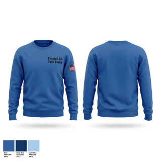 Crew Neck Sweatshirt, Protect All Task Force, Police, Teamtime, Team time, sublimation, custom sports apparel, team uniforms, spirit wear, spiritwear, sports uniforms, custom shirts, team store, custom team store, fundraiser sports, apparel fundraiser