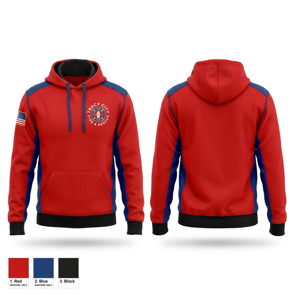 Hoodie, Tracy City, Fire Department, Teamtime, Team time, sublimation, custom sports apparel, team uniforms, spirit wear, spiritwear, sports uniforms, custom shirts, team store, custom team store, fundraiser sports, apparel fundraiser