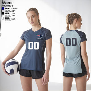 Womens Short Sleeve Vneck Shirt, Homewood Volleyball, Women's Volleyball, Teamtime, Team time, sublimation, custom sports apparel, team uniforms, spirit wear, spiritwear, sports uniforms, custom shirts, team store, custom team store, fundraiser sports, apparel fundraiser