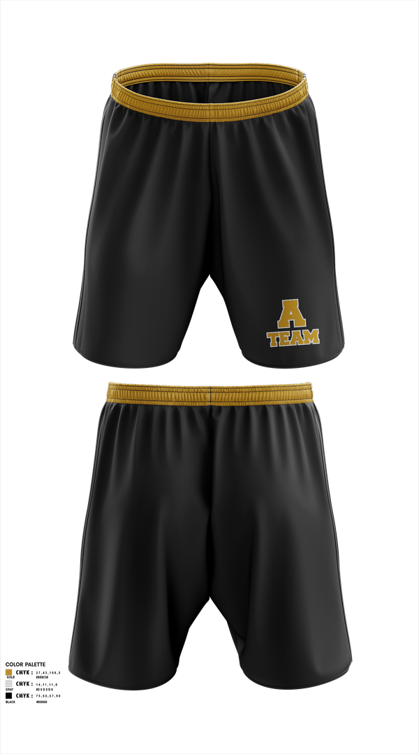 Athletic Shorts With Pockets, A- Team Step, Spirit Store, Teamtime, Team time, sublimation, custom sports apparel, team uniforms, spirit wear, spiritwear, sports uniforms, custom shirts, team store, custom team store, fundraiser sports, apparel fundraiser