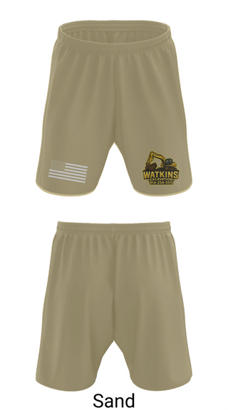 Athletic Shorts With Pockets, 252 EngineersWatkins Excavation, , Teamtime, Team time, sublimation, custom sports apparel, team uniforms, spirit wear, spiritwear, sports uniforms, custom shirts, team store, custom team store, fundraiser sports, apparel fundraiser