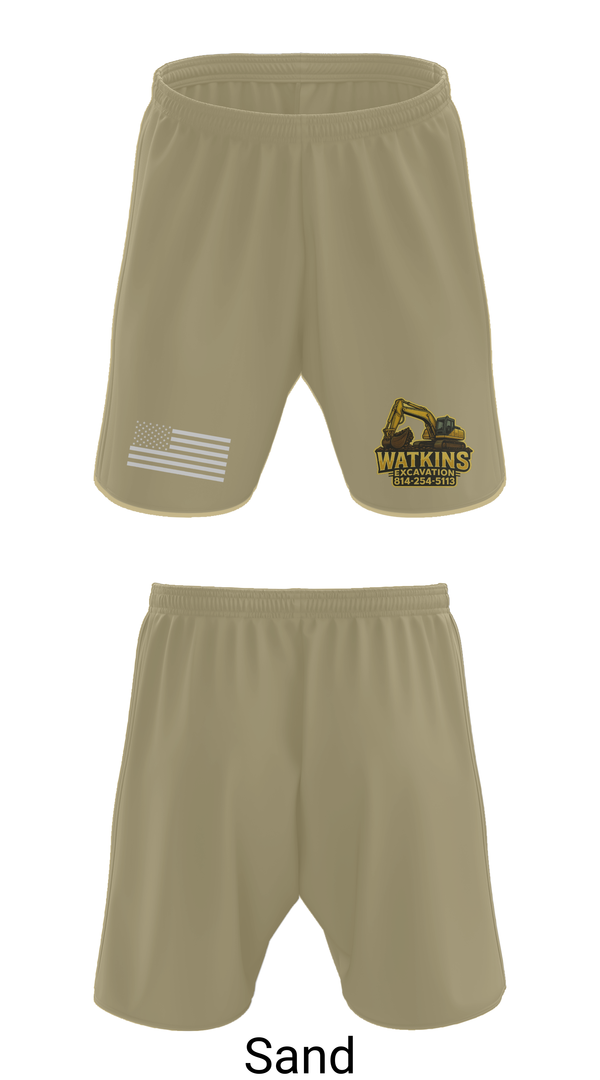 Athletic Shorts With Pockets, 252 EngineersWatkins Excavation, , Teamtime, Team time, sublimation, custom sports apparel, team uniforms, spirit wear, spiritwear, sports uniforms, custom shirts, team store, custom team store, fundraiser sports, apparel fundraiser